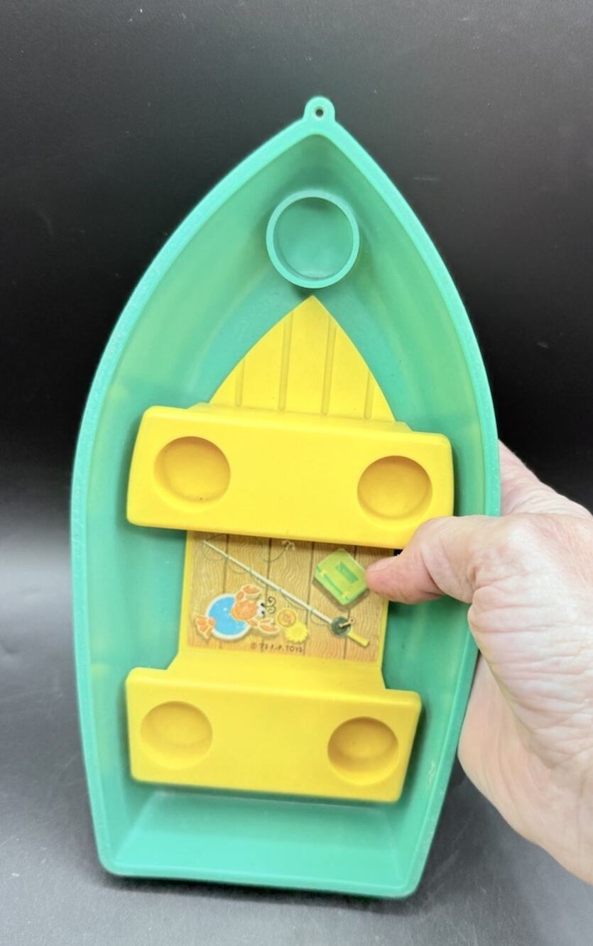 Vintage Fisher-Price Little People 994 Green Boat ONLY Camper Topper 1972